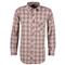 Propper Men's Covert  Button-Up Long Sleeve Shirt, Barn Red, BARN RED PLAID