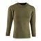 Belgian Military Surplus Long Sleeve Wool Blend Mock Neck Shirt, 3 Pack, Like New