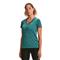 Under Armour Women's Tech Twist V-neck Shirt, Dark Cyan