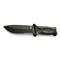 Drop-point blade with Cerakote® finish, Black