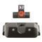 Front sight with orange outline and wide U notch rear sight