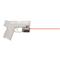 Bright red laser for quick target acquisition 