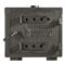 Cast iron door with adjustable vent