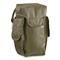 French Military Surplus Gas Mask Bags, 2 Pack, Used, Olive Drab