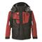 StrikerICE Men's Climate Insulated Waterproof Ice Fishing Jacket with Sureflote, Black/Gray, Black/Red