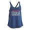 Under Armour Women's Freedom Collage Tank Top, Petrol Blue/wht