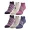 Under Armour Women's Essentials No-show 2.0 Socks, 6 Pairs, Aurora Purple/halo Gray
