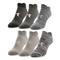 Under Armour Women's Essentials No-show 2.0 Socks, 6 Pairs, White/halo Gray