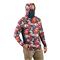 Guide Gear Men's Fishing/UPF Hoodie with Gaiter, Wave Camo Mandarin Red