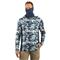Guide Gear Men's Cooling Hoodie with Gaiter, Wave Camo Indigo Blue
