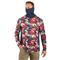 Guide Gear Men's Cooling Hoodie with Gaiter, Wave Camo Mandarin Red