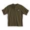 Carhartt Men's Workwear Short Sleeve Pocket Henley Shirt, Army Green