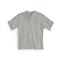 Carhartt Men's Workwear Short Sleeve Pocket Henley Shirt, Ash