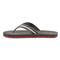 Huk Men's Flipster Sandals, Charcoal/cardinal