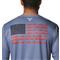Columbia Men's Terminal Tackle PFG Fish Flag Long Sleeve Shirt, Bluestone/collegiate Navy