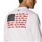 Columbia Men's Terminal Tackle PFG Fish Flag Long Sleeve Shirt, White/Navy
