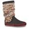 Acorn Women's Slouch Boots, Charcoal Faux Fur