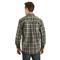 Wrangler Men's Blue Ridge Plaid Shirt, Green/Tan