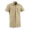 British Military Surplus Short Sleeve Service Shirts, 4 Pack, Like New, Tan
