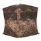 270° window system with silent-slide tracks and shoot-through mesh, Realtree Timber