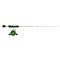 13 Fishing Black Betty FreeFall Ghost Radioactive Pickle Ice Fishing Combo, Left Handed, 27"