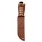 Leather sheath for easy belt carry