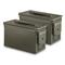 U.S. Military Surplus Waterproof M2A1 .50 Caliber Ammo Can, 2 Pack, Used