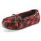 Guide Gear Women's Moccasin Slippers, Red/Black Buffalo Plaid