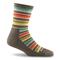 Darn Tough Women's Hiker Micro Crew Cushion Socks, Decade Stripe Taupe