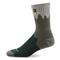 Darn Tough Men's Hiker Micro Crew Cushion Socks, Number 2 Green