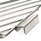 Stainless steel grate folds for easy portability 