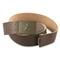 Czech Military Surplus Leather Belt, Used, Brown