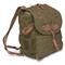 Romanian Military Surplus Rucksack With Leather Trim, Like New