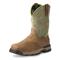 Ariat Men's Rebar Flex Western H2O Waterproof Work Boots, Rye Brown/olive Green