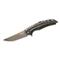 BucknBear Tactical Crocodile Flipper Folding Knife, Black