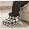Shavel Home Products Micro Flannel Heated Footwarmer, Buffalo Check White