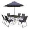 8-piece Patio Set with Large Chairs, Navy