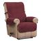 Innovative Textile Solutions Ripple Plush Secure-Fit Furniture Cover, Burgundy