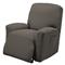 4-pc. Set: right/left arm covers, back cover, footrest cover, Gray
