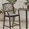 Outdoor Bistro Seat Cushions, 2 Pack, Chevron Gray