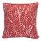 Outdoor Throw Pillow, Red Feather