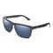 Huk Men's Siwash Polarized Sunglasses, Matte Black/smoke/blue Mirror