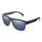 Huk Men's Clinch Polarized Sunglasses, Matte Black/smoke/blue Mirror