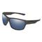 Huk Men's Spar Polarized Sunglasses, Matte Black/smoke/blue Mirror