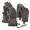 Includes both outer shells and liner gloves, Black