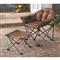Guide Gear Oversized Club Camp Chair and Foot Stool