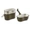 Includes Pan with Lid, Pot with removable Handle, Olive Drab