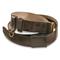 Romanian Military Surplus Leather Belt with Buckle, Used, Brown
