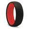 Groove Life Solid Men's Silicone Ring, Black/Red