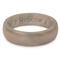 Groove Life Thin Solid Women's Silicone Ring, Metallic Pewter